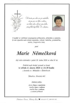 Smuteční oznámení